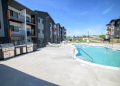 Thumbnail 47 of 47 - the pool at the conclusion of an apartment building with a swimming pool
