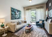 Thumbnail 17 of 19 - Modern Living Room at Infinity on Yorktown, Dallas Texas
