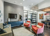 Thumbnail 3 of 19 - Living Room With TV at Infinity on Yorktown, Dallas Texas
