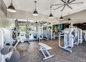 Thumbnail 10 of 19 - A spacious gym at Infinity on Yorktown, Dallas, TX