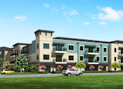 Thumbnail 20 of 25 - a rendering of an apartment building on a city street  at Arden at Corinth, Corinth, TX, 76210