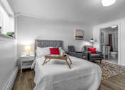 Thumbnail 1 of 12 - Bedroom Area Studio Apartment