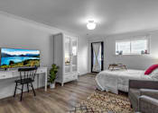 Thumbnail 2 of 12 - Bedroom Area Studio Apartment