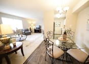 Thumbnail 11 of 18 - Spacious, landscaped outdoor terrace with lush seating, grills and a fire pit