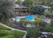 Thumbnail 11 of 19 - an aerial view of the clubhouse with a swimming pool