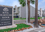 Thumbnail 4 of 35 - Signage at Royal Wildewood Manor Apartments, Clute, Texas