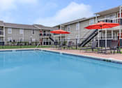 Thumbnail 9 of 35 - Swimming pool at Royal Wildewood Manor Apartments, Texas