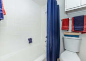 Thumbnail 34 of 35 - Bathroom with toilet at Royal Wildewood Manor Apartments, Texas