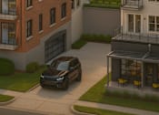 Thumbnail 21 of 29 - Artist rendering of vehicle exiting the underground parking garage between buildings 2 and 3