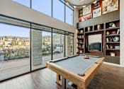 Thumbnail 32 of 44 - Pool table in game room at Edge and Stone, Texas, 78260