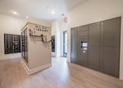 Thumbnail 74 of 74 - A library with a wooden floor at Waterleaf at Neely Ferry Apartments, Simpsonville, SC