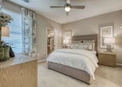 Thumbnail 31 of 39 - Bedroom with the cozy bed at Citadel at Westpointe, San Antonio