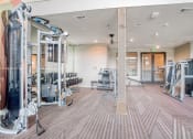 Thumbnail 6 of 15 - a gym with weights and cardio machines and a glass door  at Edge and Stone, San Antonio