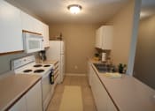 Thumbnail 21 of 75 - This is a photo of the kitchen in the 1040 square foot 2 bedroom Patriot at Washington Place Apartments in Washington Township, OH.