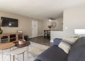 Thumbnail 21 of 64 - living room and dining area in the 823 square foot at Aspen Village, Cincinnati