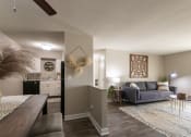 Thumbnail 17 of 64 - kitchen and living room from the entryway  at Aspen Village, Cincinnati