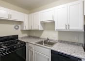 Thumbnail 8 of 56 - This is a photo of the kitchen in the 543 square foot B-style, 1 bedroom, 1 bath apartment at Blue Grass Manor Apartments in Erlanger, KY.