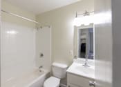 Thumbnail 11 of 56 - This is a photo of the bathroom in the 543 square foot B-style, 1 bedroom, 1 bath apartment at Blue Grass Manor Apartments in Erlanger, KY.
