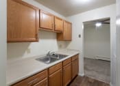 Thumbnail 17 of 56 - This is a photo of the kitchen in the 705 square foot, 1 bedroom, 1 bath apartment at Blue Grass Manor Apartments in Erlanger, KY.
