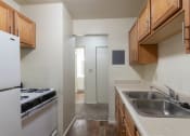 Thumbnail 19 of 56 - This is a photo of the kitchen in the 705 square foot, 1 bedroom, 1 bath apartment at Blue Grass Manor Apartments in Erlanger, KY.