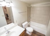 Thumbnail 41 of 56 - This is a photo of the bathroom in the 652 square foot, 1 bedroom, 1 bath A-style apartment at Blue Grass Manor Apartments in Erlanger, KY.