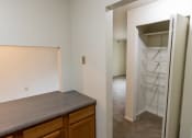 Thumbnail 34 of 56 - This is a photo of a hall closet in the 902 square foot, 2 bedroom, 1 and a half bath apartment at Blue Grass Manor Apartments in Erlanger, KY.
