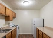 Thumbnail 26 of 56 - This is a photo of the kitchen in the 938 square foot , 2 bedroom, 2 bath apartment at Blue Grass Manor Apartments in Erlanger, KY.