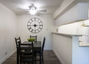 Thumbnail 24 of 40 - This is a photo of the dining area of the 515 square foot 1 bedroom apartment at Canyon Creek Apartments in Dallas, TX
