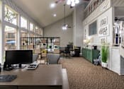 Thumbnail 32 of 40 - This is a picture of the leasing office with coffee bar at Canyon Creek in the Midtown neighborhood of Dallas, TX .