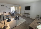 Thumbnail 8 of 35 - This is a photo of the living room in the 740 square foot 1 bedroom model apartment at Compton Lake Apartments in Mt. Healthy, OH.
