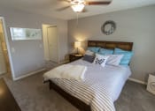 Thumbnail 15 of 35 - This is a photo of the bedroom in the 740 square foot 1 bedroom model apartment at Compton Lake Apartments in Mt. Healthy, OH.