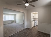Thumbnail 5 of 71 - This is a photo of the dining room in the 631 square foot, 1 bedroom/1 bath Montgomery floor plan at Colonial Ridge Apartments in the Pleasant Ridge neighborhood of Cincinnati, OH.