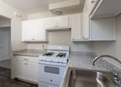 Thumbnail 4 of 71 - This is a photo of the kitchen in the 631 square foot, 1 bedroom/1 bath Montgomery floor plan at Colonial Ridge Apartments in the Pleasant Ridge neighborhood of Cincinnati, OH.