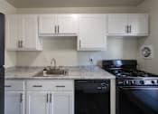 Thumbnail 10 of 71 - This is a photo of the kitchen in the 631 square foot, B-style (Ranch) 1 bedroom/1 bath floor plan at Colonial Ridge Apartments in the Pleasant Ridge neighborhood of Cincinnati, OH.