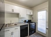 Thumbnail 11 of 71 - This is a photo of the kitchen in the 631 square foot, B-style (Ranch) 1 bedroom/1 bath floor plan at Colonial Ridge Apartments in the Pleasant Ridge neighborhood of Cincinnati, OH.