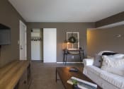 Thumbnail 46 of 77 - This is a photo of the living room in the 950 square foor, 2 bedroom apartment at Deer Hill Apartments in Cincinnati, OH.