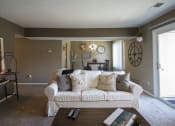 Thumbnail 44 of 77 - This is a photo of the living room in the 950 square foor, 2 bedroom apartment at Deer Hill Apartments in Cincinnati, OH.