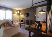 Thumbnail 48 of 77 - This is a photo of the living room in the 950 square foor, 2 bedroom apartment at Deer Hill Apartments in Cincinnati, OH.