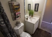 Thumbnail 58 of 77 - This is a photo of the bathroom in the 950 square foor, 2 bedroom apartment at Deer Hill Apartments in Cincinnati, OH.