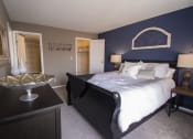 Thumbnail 52 of 77 - This is a photo of the primary bedroom in the 950 square foor, 2 bedroom apartment at Deer Hill Apartments in Cincinnati, OH.