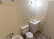 Thumbnail 37 of 44 - This is a photo of the bathroom in the 545 square foot 1 bedroom, 1 bath apartment at Lisa Ridge Apartments in the Westwood neighborhood of Cincinnati, Ohio.