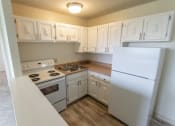 Thumbnail 30 of 44 - This is a photo of the kitchen in the 545 square foot 1 bedroom, 1 bath apartment at Lisa Ridge Apartments in the Westwood neighborhood of Cincinnati, Ohio.