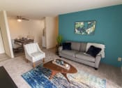 Thumbnail 16 of 44 - This is a photo of the living room in the 705 square foot 2 bedroom, 1 bath apartment at Lisa Ridge Apartments in the Westwood neighborhood of Cincinnati, Ohio.