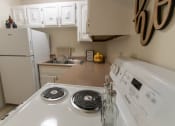 Thumbnail 9 of 44 - This is a photo of the kitchen in the 705 square foot 2 bedroom, 1 bath apartment at Lisa Ridge Apartments in the Westwood neighborhood of Cincinnati, Ohio.
