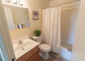 Thumbnail 28 of 44 - This is a photo of the bathroom in the 705 square foot 2 bedroom, 1 bath apartment at Lisa Ridge Apartments in the Westwood neighborhood of Cincinnati, Ohio.