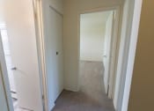 Thumbnail 30 of 56 - This is a photo of the linen closet in the upstairs hallway in the 1004 square foot, 2 bedroom, 1.5 bath townhome floor plan at Lake of the Woods Apartments in Cincinnati, OH.