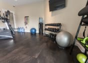 Thumbnail 46 of 56 - This is a photo of the 24-hour fitness center at Lake of the Woods Apartments in Cincinnati, OH.