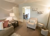 Thumbnail 12 of 56 - This is a photo of the living room of the 1 bedroom, 631 square foot model apartment at Lake of the Woods Apartments in Cincinnati, OH.