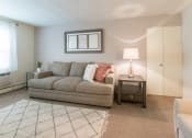Thumbnail 14 of 56 - This is a photo of the living room of the 1 bedroom, 631 square foot model apartment at Lake of the Woods Apartments in Cincinnati, OH.