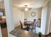 Thumbnail 19 of 56 - This is a photo of the dining room of the 1 bedroom, 631 square foot model apartment at Lake of the Woods Apartments in Cincinnati, OH.